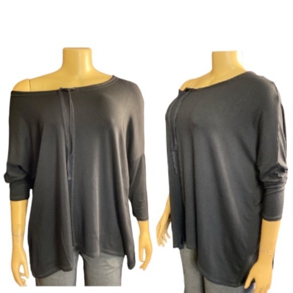 Margaritaville Drop Shoulder top dolman sleeves drawstring round neck  XS-S - Picture 14 of 14